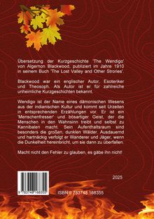 Thomas M. Meine: Der Wendigo, Buch