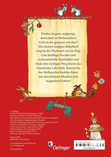 Sven Nordqvist: Pettersson und Findus. Lustige Weihnachtsrätsel, Buch