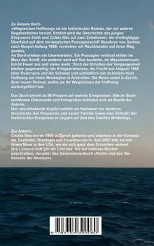 Text: Erklärung zum Buch „Wegzeichen Hoffnung“, Handlung und Hintergrund, basiert auf 95% wahren Ereignissen. Darunter das Meer.