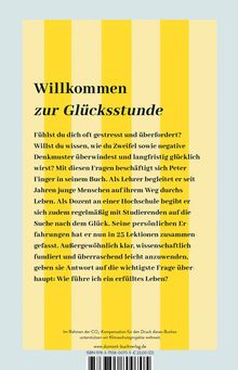 Willkommen zur Glücksstunde. Texte erklären, wie Stress und Zweifel überwunden werden können, um ein erfülltes Leben zu führen.