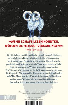 Titel: »Wenn Schafe lesen könnten, würden sie ›Garou‹ verschlingen!« Tagesspiegel. Illustration eines Widders vor Nacht.