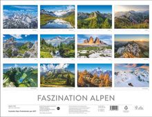 FASZINATION ALPEN. Kalenderblätter mit Alpenlandschaften für jeden Monat von Januar bis Dezember, ISBN: 978-3-57654-1549-6.