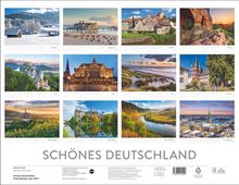 "Schönes Deutschland" Kalender 2027 mit Fotos deutscher Landschaften und Architektur für jeden Monat.