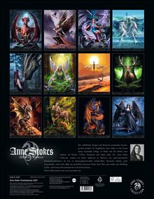 Anne Stokes Mystic World Kalender 2027 mit fantastischen Illustrationen: Drachen, Elfen, mystische Wesen und fabelhaften Szenen.