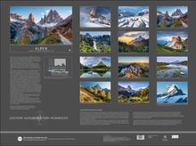 ALPEN. Edition Alexander von Humboldt – 2027. Naturfotos von Bergen und Landschaften, darunter Dolomiten, Schweiz, Deutschland.