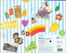 Artikel-Nr: 23166. Kein Frühjahrsputz, U-BE! :) Illustration mit Collage aus Blumen, Boot, Regenbogen und mehr.