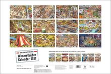 Doro Göbel & Peter Knorr, Wimmelbilder Kalender 2027. Illustrationen von verschiedenen Szenen und Aktivitäten.