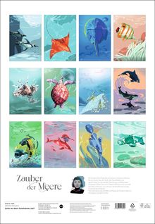 Zauber der Meere. Illustrationen von Meeresbewohnern in lebhaften Farben. Informationen zur Künstlerin Chris Merkle.