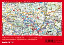 ROTHER.DE, 50 Wanderungen in der Oberlausitz. Karte mit markierten Wanderwegen, Städten wie Dresden und Görlitz.