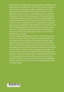 Johannes Simang: Chronik der Stadt Spandau, Buch