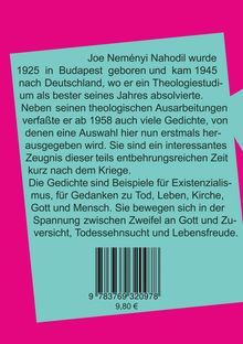 Joe Neményi Nahodil: Gedichte, Buch