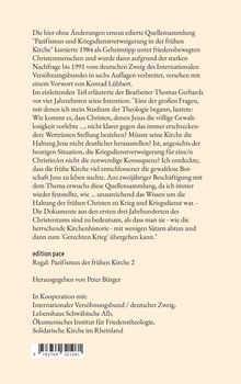 Thomas Gerhards: Pazifismus und Kriegsdienstverweigerung in der frühen Kirche, Buch