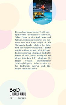 Harald Kratochwil: Tischtennisquiz, Buch