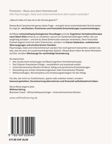Ein Cover mit dem Titel „Finanzen – Raus aus dem Hamsterrad“. Inhalt fokussiert auf Psychologie, Geld und Unternehmertum.