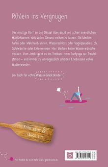R(h)ein ins Vergnügen. Fahr raus & tauch ein. Ein Buch für echte Wasser-Glückskinder! Illustration einer Person beim Surfyoga.