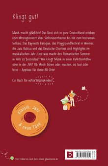 "Klingt gut!" Musik in Deutschland mit Konzerten, Festivals und besonderen Orten. Illustration mit musizierenden Personen.