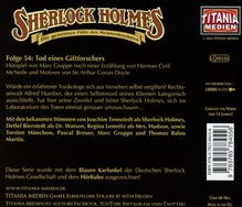 Sherlock Holmes - Folge 54. Tod eines Giftforschers, CD