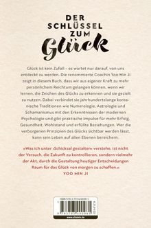 Buchtitel: "Der Schlüssel zum Glück." Beschreibung zu Techniken für persönliches Wachstum und Glück von Yoo Min Ji.