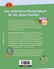 "Das ultimative Mitmachbuch für die ganze Familie!" Zwei lachende Töpfe und ein Löffel als Illustrationen.