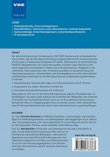 Thorsten Neumann: Cybersicherheit und die Elektrofachkraft, Buch