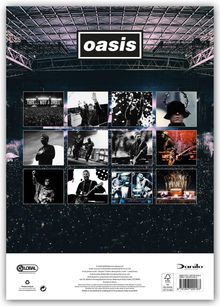 Oberer Text: "oasis". Weitere Textteile: "THIS IS NOT A DRILL". Darunter Konzertfotos und Auftritte.