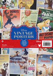 Disney Vintage Posters. Inkludierte Inhalte: Wochenansicht, Planer, Reisen 2025, Ziele, Wetter, Geburtstage, Einkaufslisten.