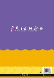 "F.R.I.E.N.D.S - The Television Series". Lila Hintergrund, wellenförmiger gelber Unterteil, ISBN-Nummern unten rechts.