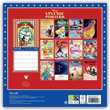 "Disney Vintage Posters" steht oben. Verschiedene klassische Disney-Filmplakate wie "Alice", "Cinderella" und "Bambi" sind zu sehen.