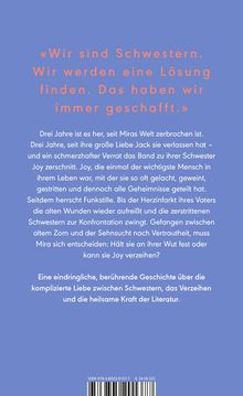 Titelzitat: "Wir sind Schwestern..." gefolgt von einer Zusammenfassung über zerbrochene Beziehungen und Vergebung. Blauer Hintergrund.