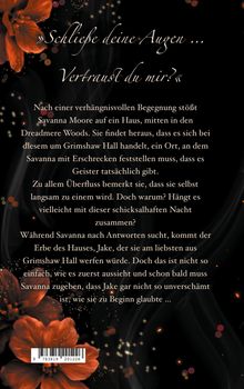 „Schließe deine Augen ... Vertraust du mir?“ Beschreibung: Mystischer Hintergrund mit Blumenverzierung.