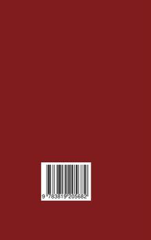 Ein roter Hintergrund mit einem weißen Barcode unten: "9 783819 205682".