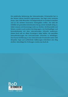 Das Bild beschreibt die Bedeutung des internationalen Privatrechts bei grenzüberschreitenden Erbfällen und bietet Buchinformationen.