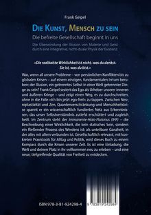 Buchrückseite mit Text über die Illusion von Getrenntheit und eine integrative, nicht-duale Physik der Existenz.