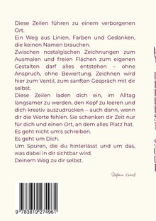 Texte beschreiben einen kreativen, introspektiven Prozess, der zum Ausdruck und zur Selbstentdeckung einlädt. Unten rechts steht „Stefanie Krass". Ein Barcode ist links unten sichtbar.