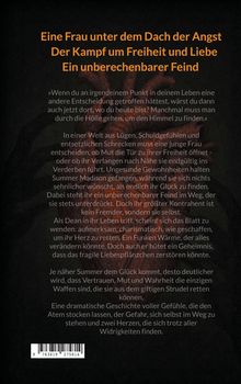 Titel: „Eine Frau unter dem Dach der Angst“. Eine junge Frau kämpft um Freiheit und Liebe, ein unberechenbarer Feind bedroht sie.