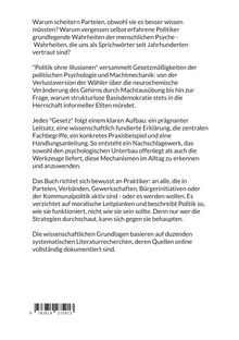 Beschreibung eines Buches über politische Psychologie, Machtmechanik und die Gründe des Scheiterns von Parteien.