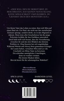 Zitat: "Der Weg, den du bereit bist, zu beschreiten..." Handlung: Mira rettet ihren Vater und entdeckt Geheimnisse. Hashtags: #ReverseHarem.