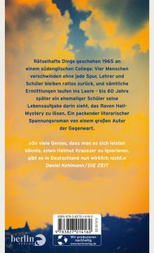 Helmut Krausser: Freundschaft und Vergeltung, Buch