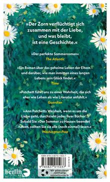 Ann Patchett: Der Sommer zu Hause, Buch