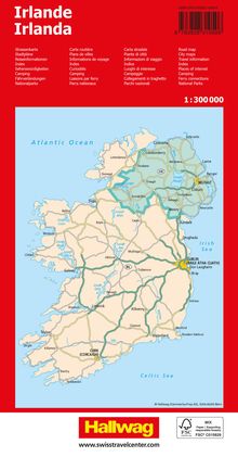 Irland 1:300 000 Strassenkarte, Karten