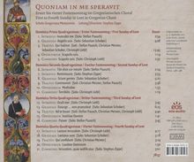 Quoniam In Me Speravit, CD