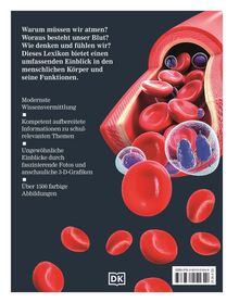 Ein Lexikon bietet Einblick in den menschlichen Körper. Enthält 3-D-Grafiken und über 1500 farbige Abbildungen, zeigt rote Blutkörperchen.