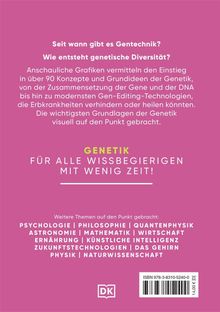 Text über Genetik-Einführung, genetische Diversität und Gen-Editing. Weitere Themen: Psychologie, Philosophie, Physik. Logo: DK.