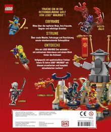 Tauche ein in die actiongeladene Welt von LEGO Ninjago. Figuren: Nya, Tox, Wolfs-Jäger, Cinder. Turnier-Arena.