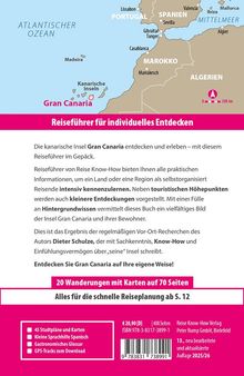 Dieter Schulze: Reise Know-How Reiseführer Gran Canaria, Buch