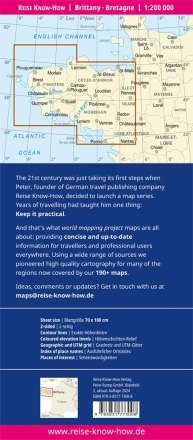 Reise Know-How Landkarte Bretagne 1 : 200.000, Karten