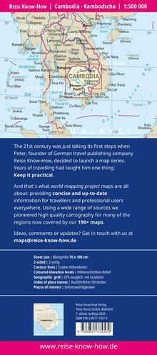 Reise Know-How Landkarte Kambodscha / Cambodia (1:500.000), Karten
