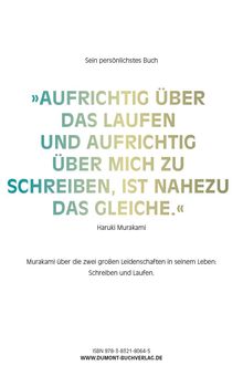 Haruki Murakami: Wovon ich rede, wenn ich vom Laufen rede, Buch