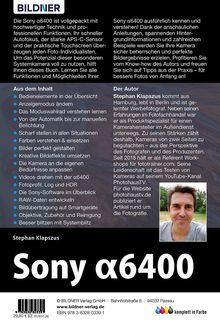 Klapszus Stephan: Sony A6400, Buch
