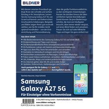 "BILDNER" - Buchcover: Anleitung für Samsung Galaxy A27 5G. Einfache Verwendung und Funktionen. Benutzerfreundlich.